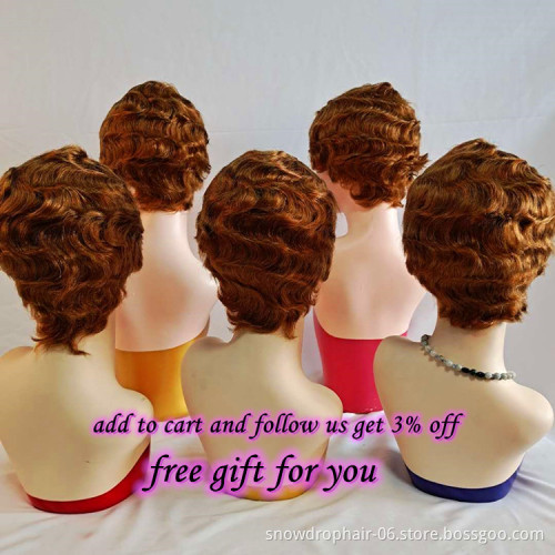 brazilian hair wig short curly pixie cut short full lace wig for black women short blonde wig